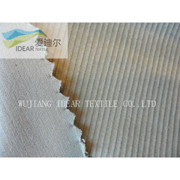 10W 98.5%Cotton 1.5%Spandex trama elástica listra veludo tecido 325GSM